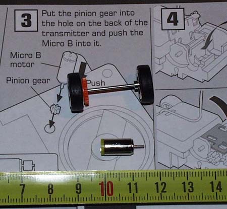 Motor und Hinterachse